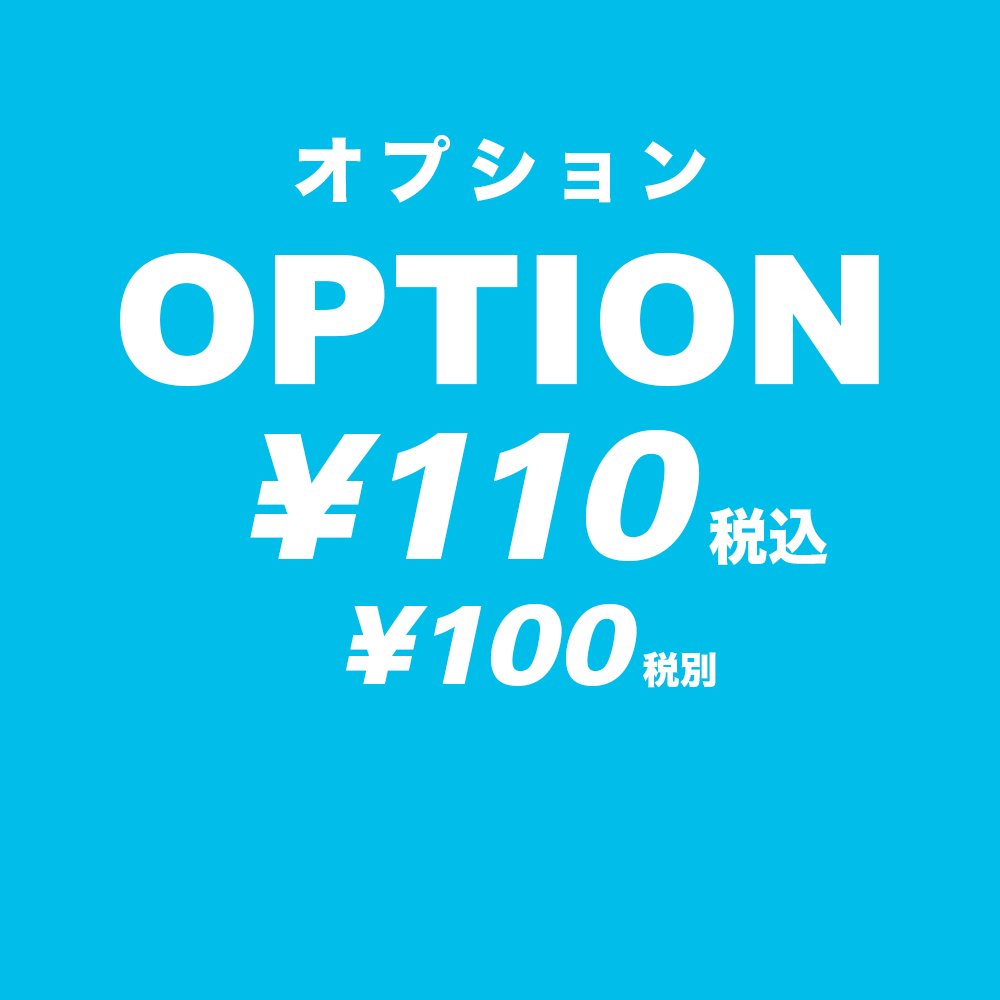 オプション ¥110 (¥100 税別)